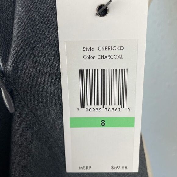 NWT Calvin Klein Charcoal Stretch Skirt Size 8 - Picture 7 of 7